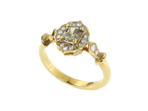 Cognac Diamant in 750 Rotgold