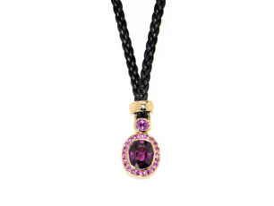 Rodolit pinke Safire 750 Rotgold